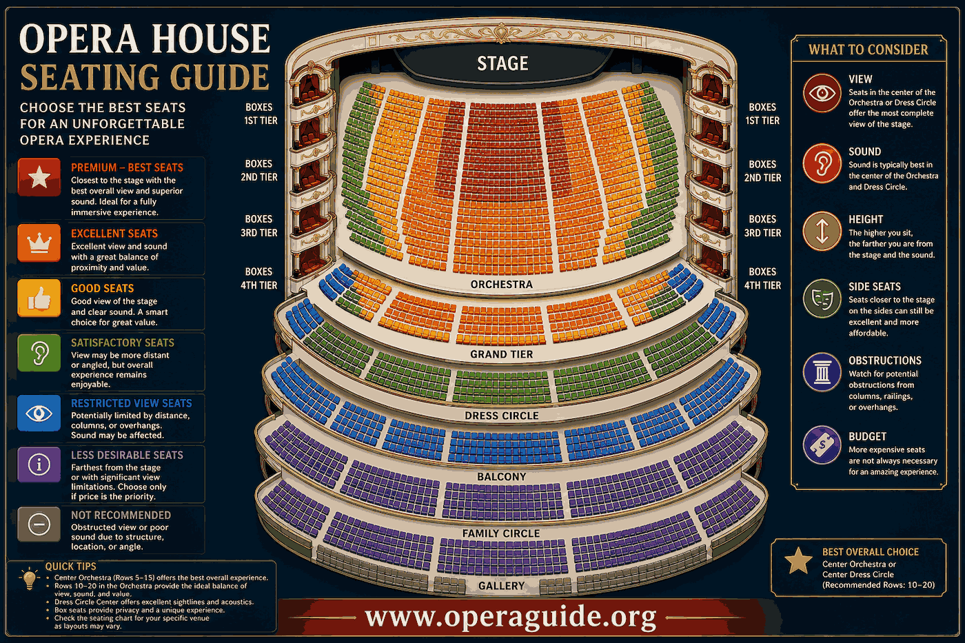 Opera House Seating Guide